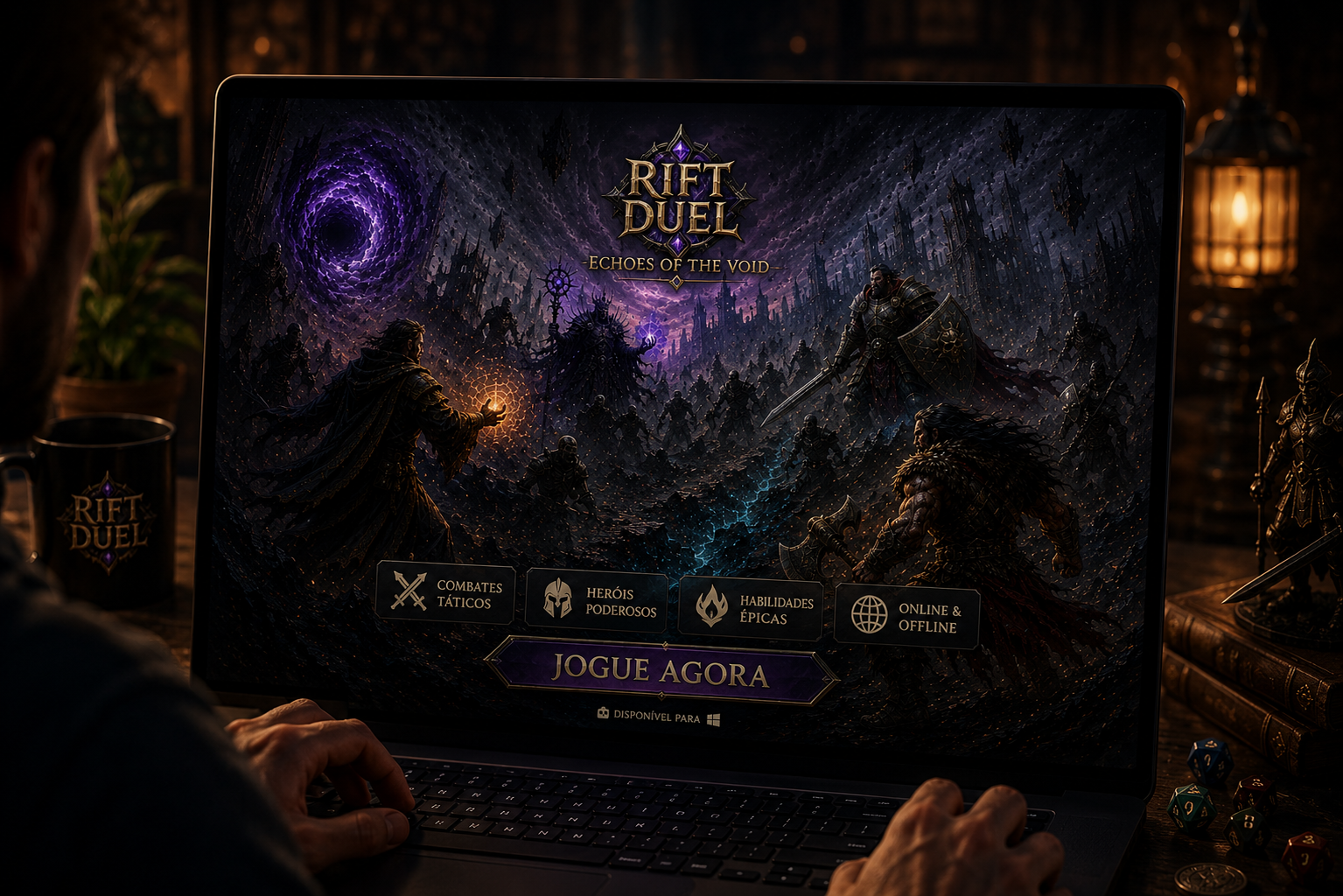 Versão Digital do Rift Duel no Tabletop Simulator na Steam